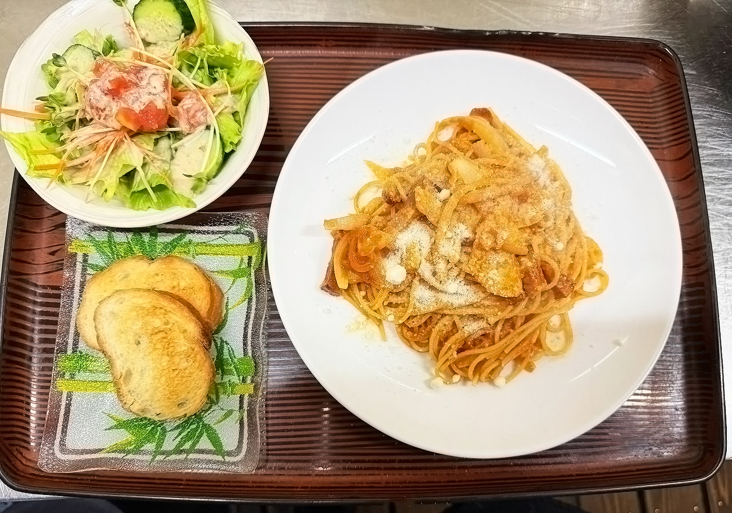 週替わりランチトマトのスパゲティー